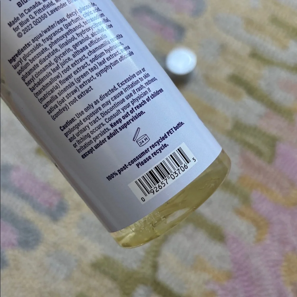 Blue Q I’m a Delicate F’ing Flower Natural Bubble Bath Lavender Birch Water NWT